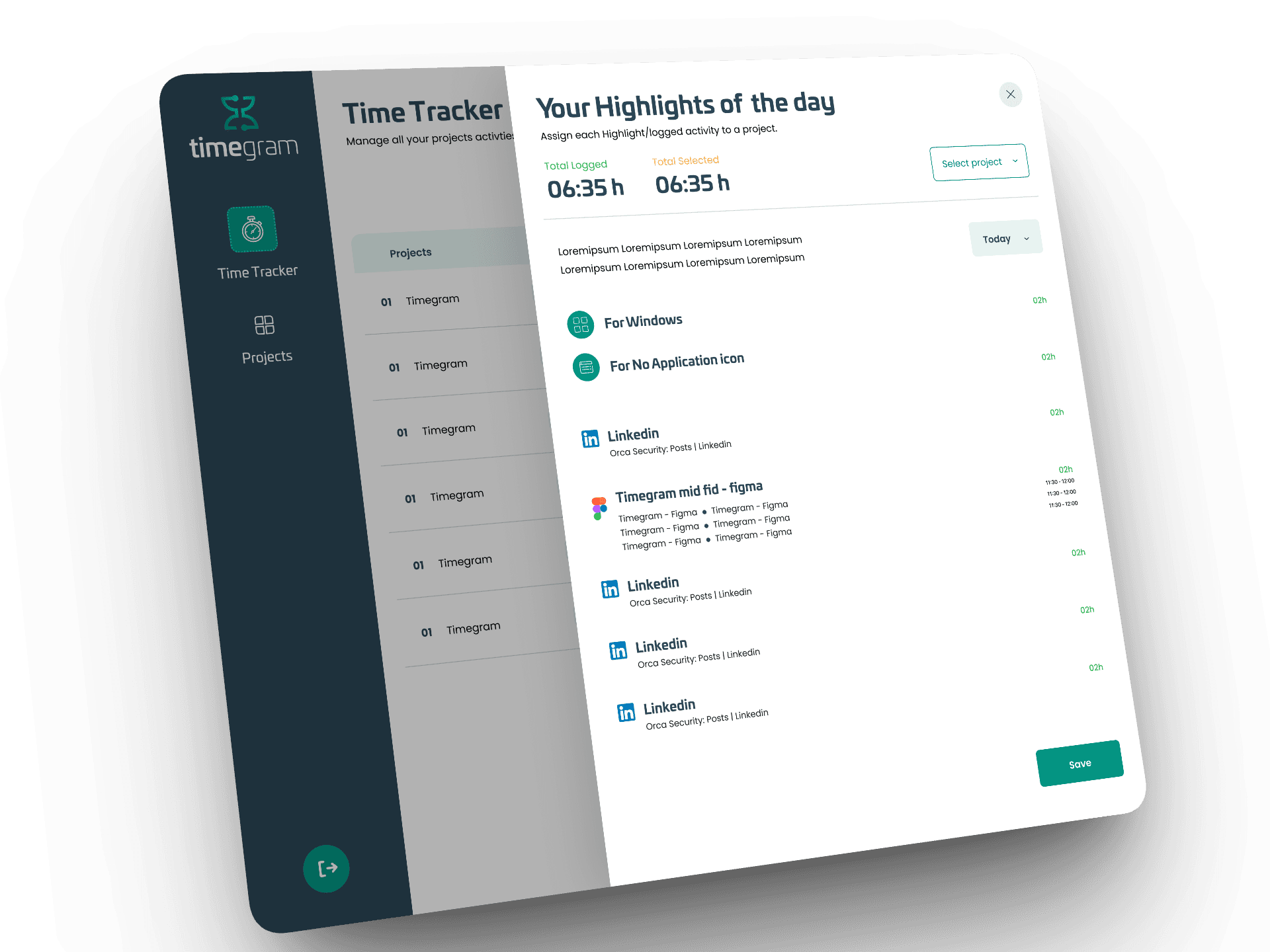 Timegram challenge