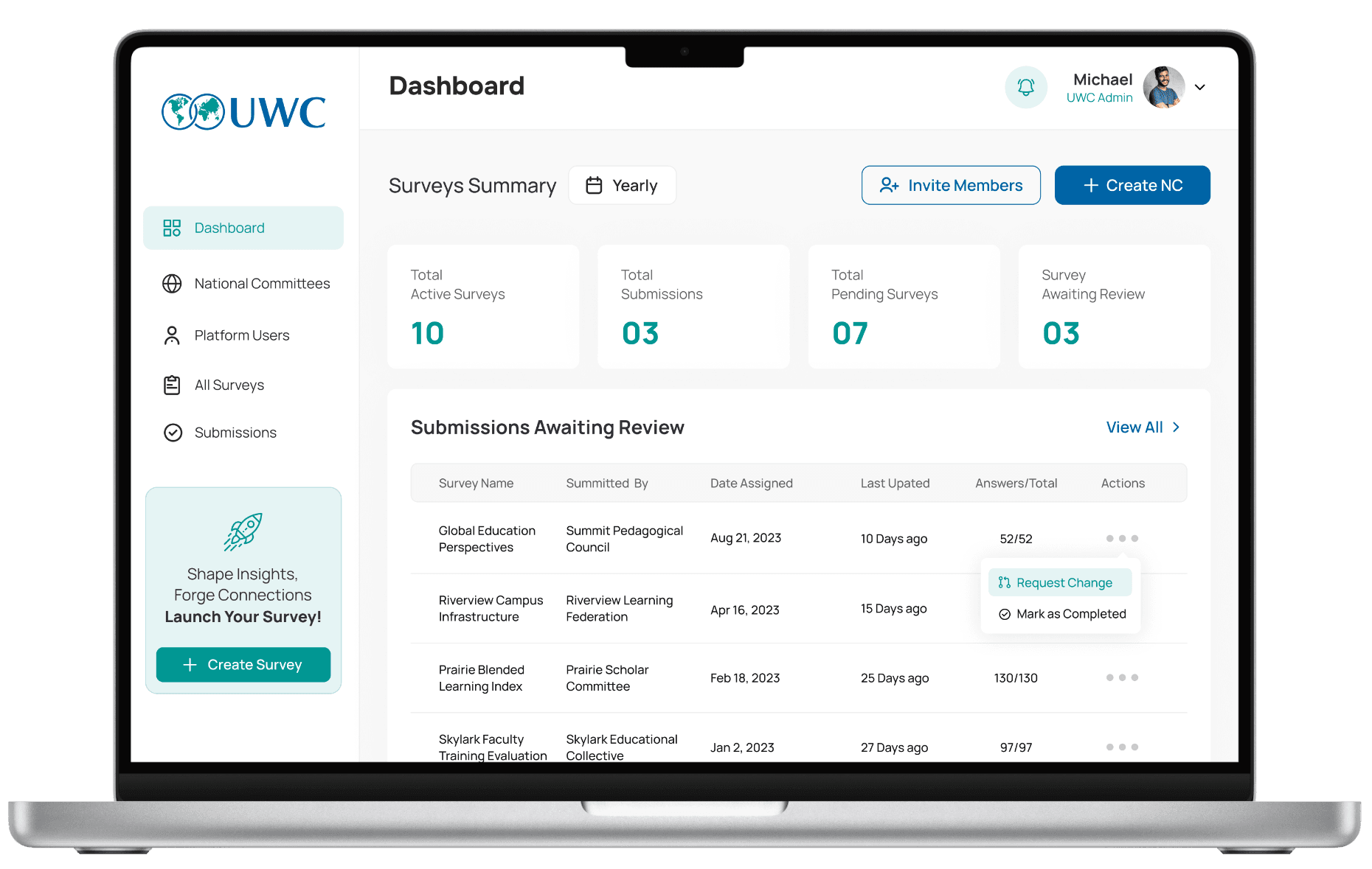 UWC Survey Platform